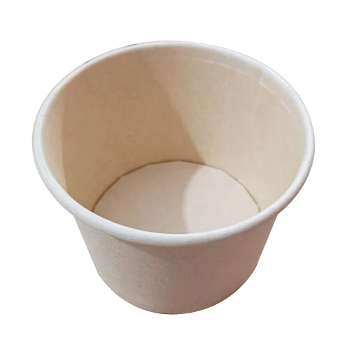 350 Ml Brown Paper Round Container Cup - Eco-friendly Paper, Heat And Cold Resistant, Plain Brown Color, Ideal For Events And Parties