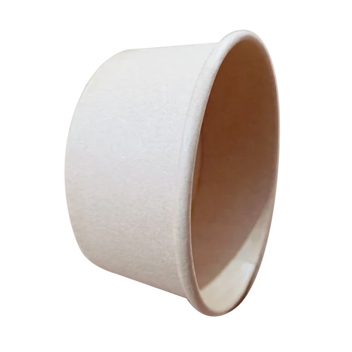 250 Ml Brown Craft Round Container Cup - Paper Material