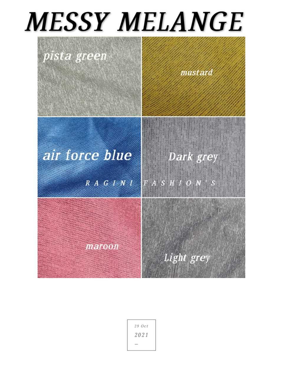 Multicolor Messy Multi Stretch T Shirt Fabric