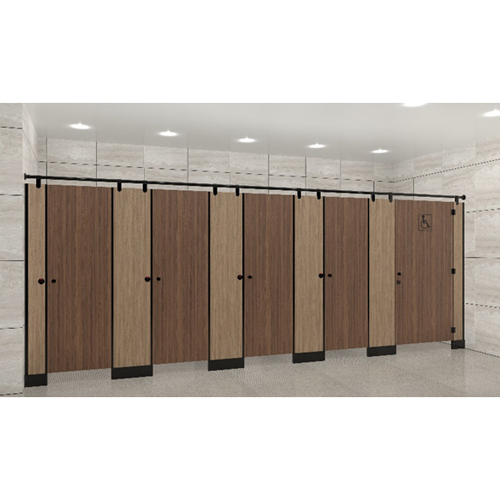 Solid & Wooden Shades Nylon Crown Leg Type Toilet Partition