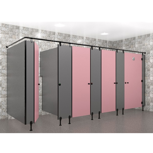 Solid & Wooden Shades Nylon Crown Leg Type Toilet Partition