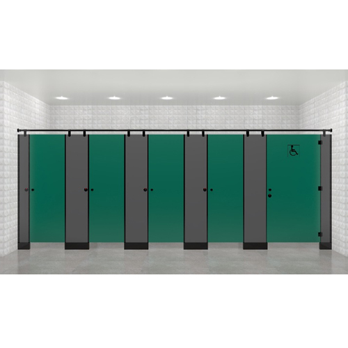 Solid & Wooden Shades Nylon Crown Leg Type Toilet Partition