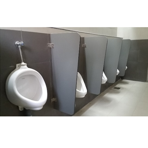 Solid & Wooden Shades Hpl Urinal Partition