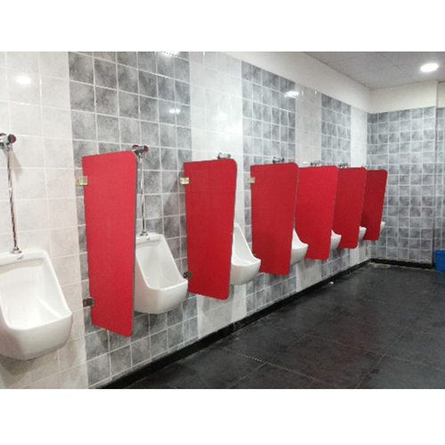 Solid & Wooden Shades Hpl Urinal Partition