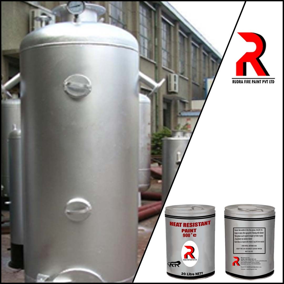 Heat Resistant Paint - Solvent Based Liquid, 20 Ltr Size, High Gloss Silver Finish | Industrial Grade, Weather Resistant, Smooth Surface, Epoxy Raw Material
