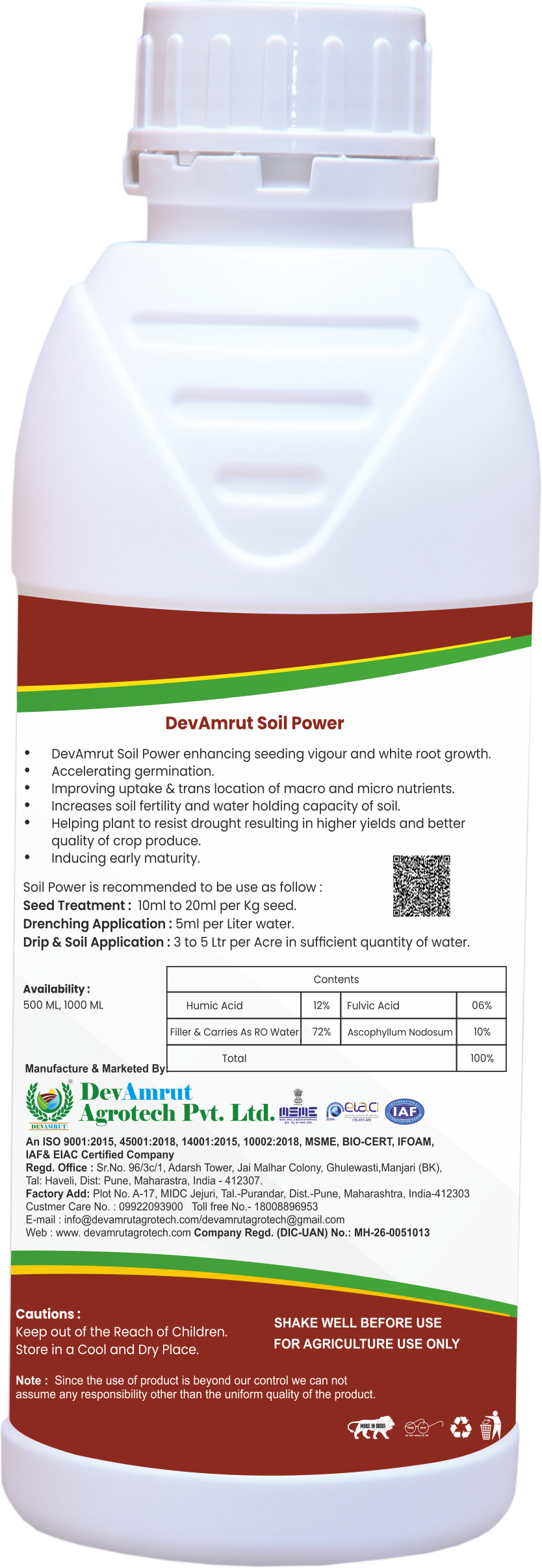 Devamrut Soil Power Application: Agriculture