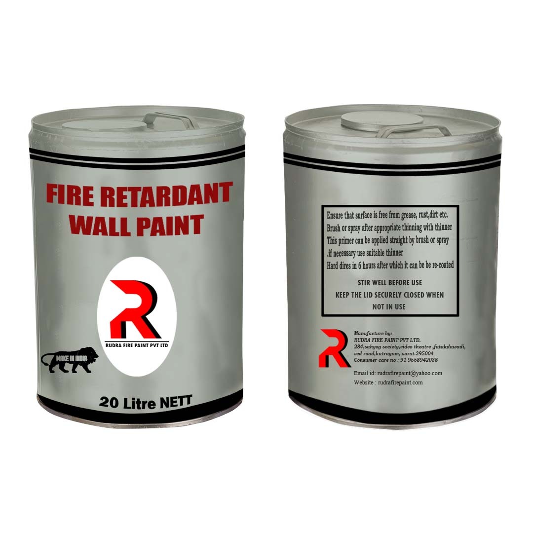 Fire Retardant Wall Paint Solvent Based - Color: White