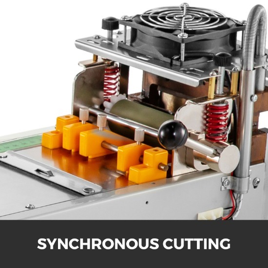Soniccutting Tape Cutting Machine - Metal, 560x380x200 Mm , White Color, 0.48 Kw Input Power, 24 Kg Net Weight, Cutting Length 1-9999 Mm, Width 1-95 Mm, Thickness 0.1-3 Mm