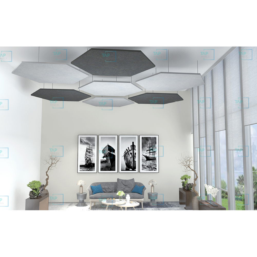Acoustic 3d Ceiling Series - 100% Polyester Fibre, 600mm Width, 10mm Thickness | 36 Colour Options, 4 Design Variations For Superior Acoustics
