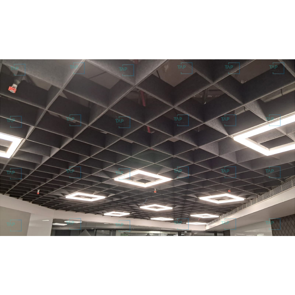Acoustic 3d Ceiling Series - 100% Polyester Fibre, 600mm Width, 10mm Thickness | 36 Colour Options, 4 Design Variations For Superior Acoustics