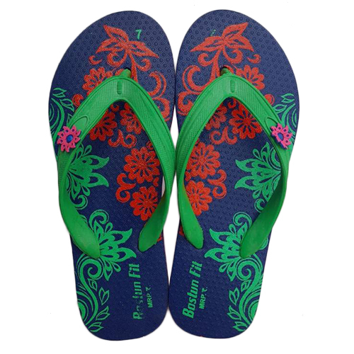 Ladies Casual Slipper - High Quality Rubber, Customized Sizes , Lightweight & Comfortable For Everyday Use