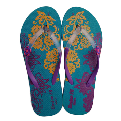 Ladies Casual Slipper - High Quality Rubber, Customized Sizes , Lightweight & Comfortable For Everyday Use