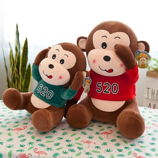 Monkey Soft Toy - Plush Fabric | Ideal For Ages 0-5, Adorable Brown & Cream Design, Perfect For Cuddling And Imaginative Play