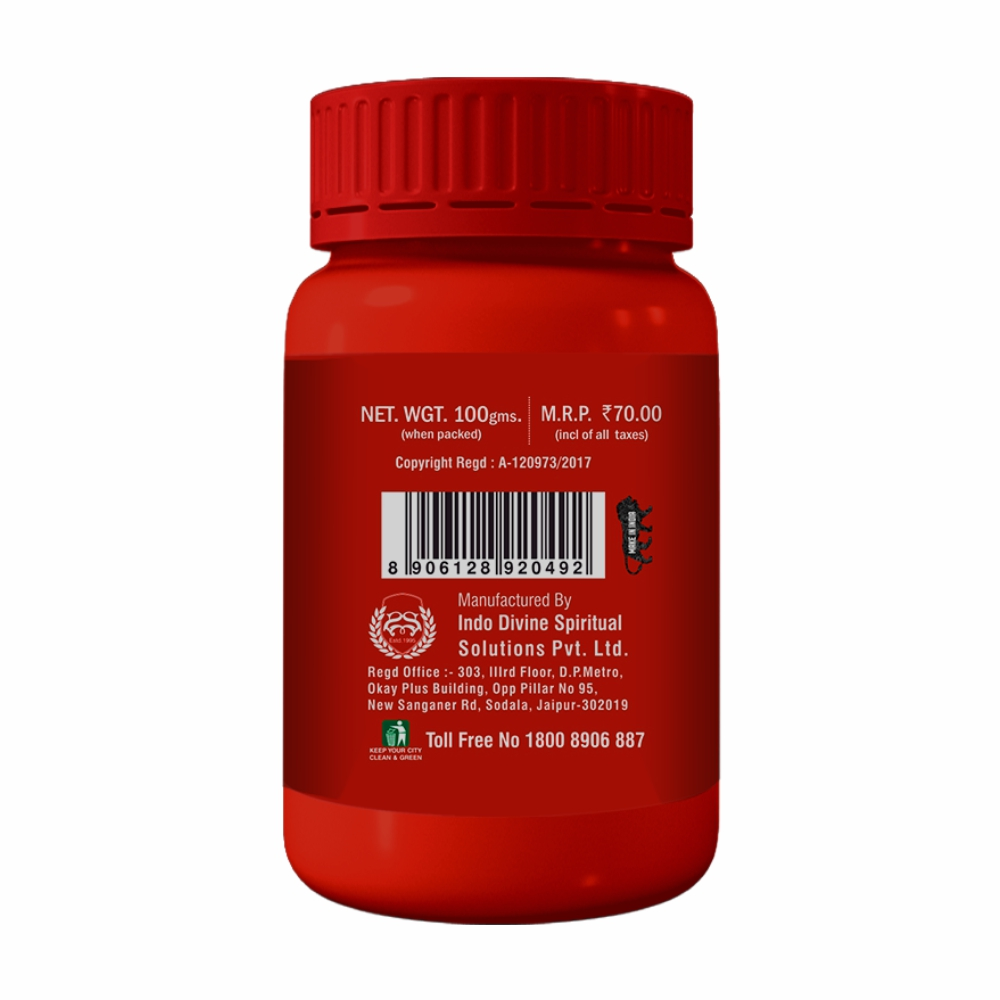 Roli Deluxe - 100 Gms Jar | 100% Pure And Natural Red Kumkum For Tilak And Pooja, Ideal For Religious And Social Symbolism