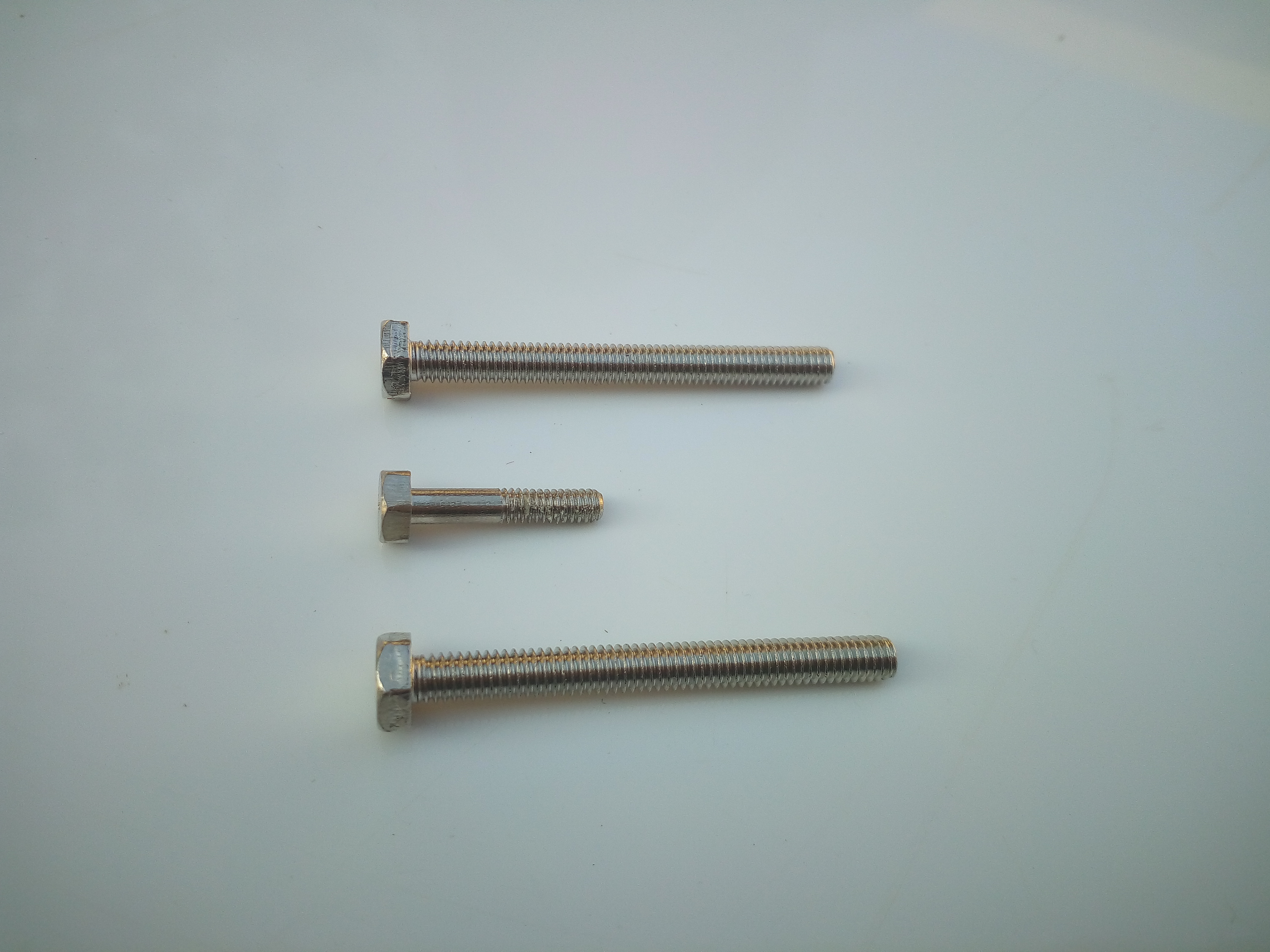 M6 Brass Bolts - Color: Silver
