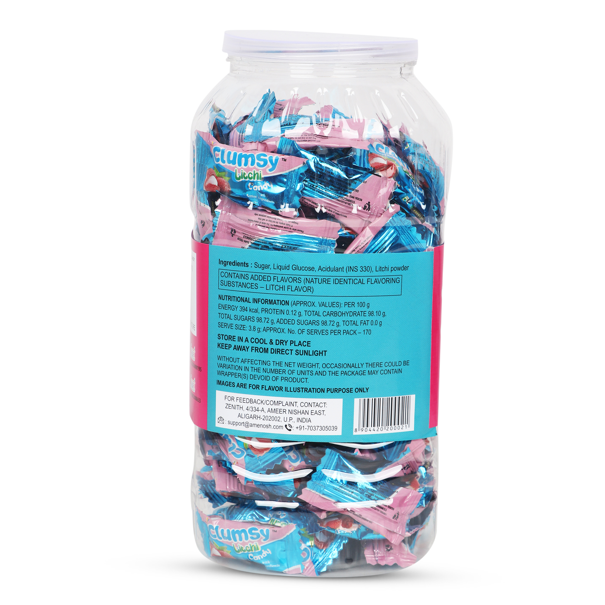 Clumsy Combo Pack Candy - 6 Unique Flavors, Eggless, 4.14 Kilograms, 12 Months Shelf Life, Solid Form