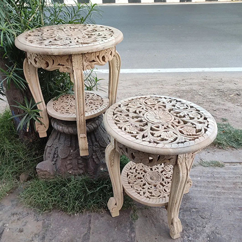 आउटडोर गार्डन राउंड कॉफ़ी टेबल