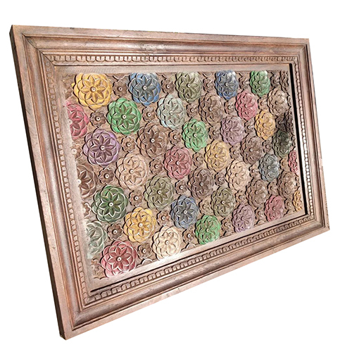 जोधपुर डिज़ाइनर हाथ से नक्काशीदार लकड़ी की दीवार पैनल