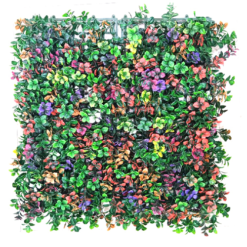 1 X 1mm Outdoor Vertical Garden Multicolor Artificial Grass - Plastic Material, Various Sizes, Multicolor Leaf Design | Durable, Eco-friendly, Ideal For Party And Home Decoration