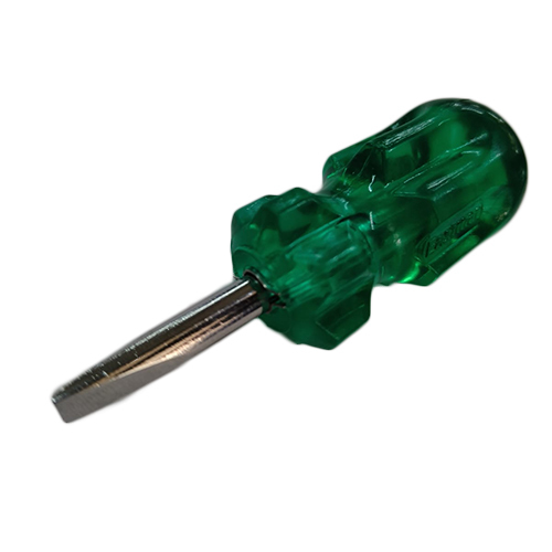 Steel E-3033 Stubby Reversible With Green Handle Screw Drivers