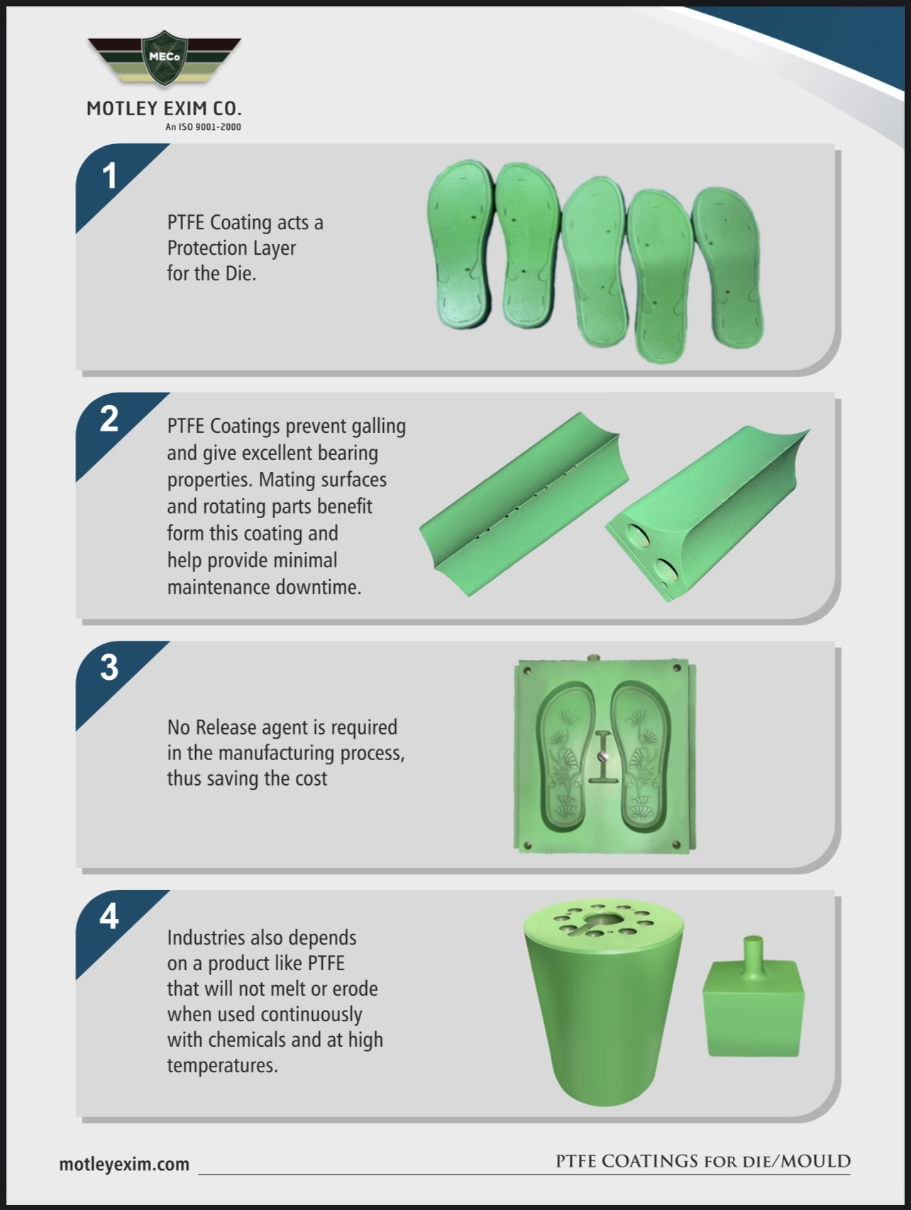 Industrial Ptfe Coating Service For Die