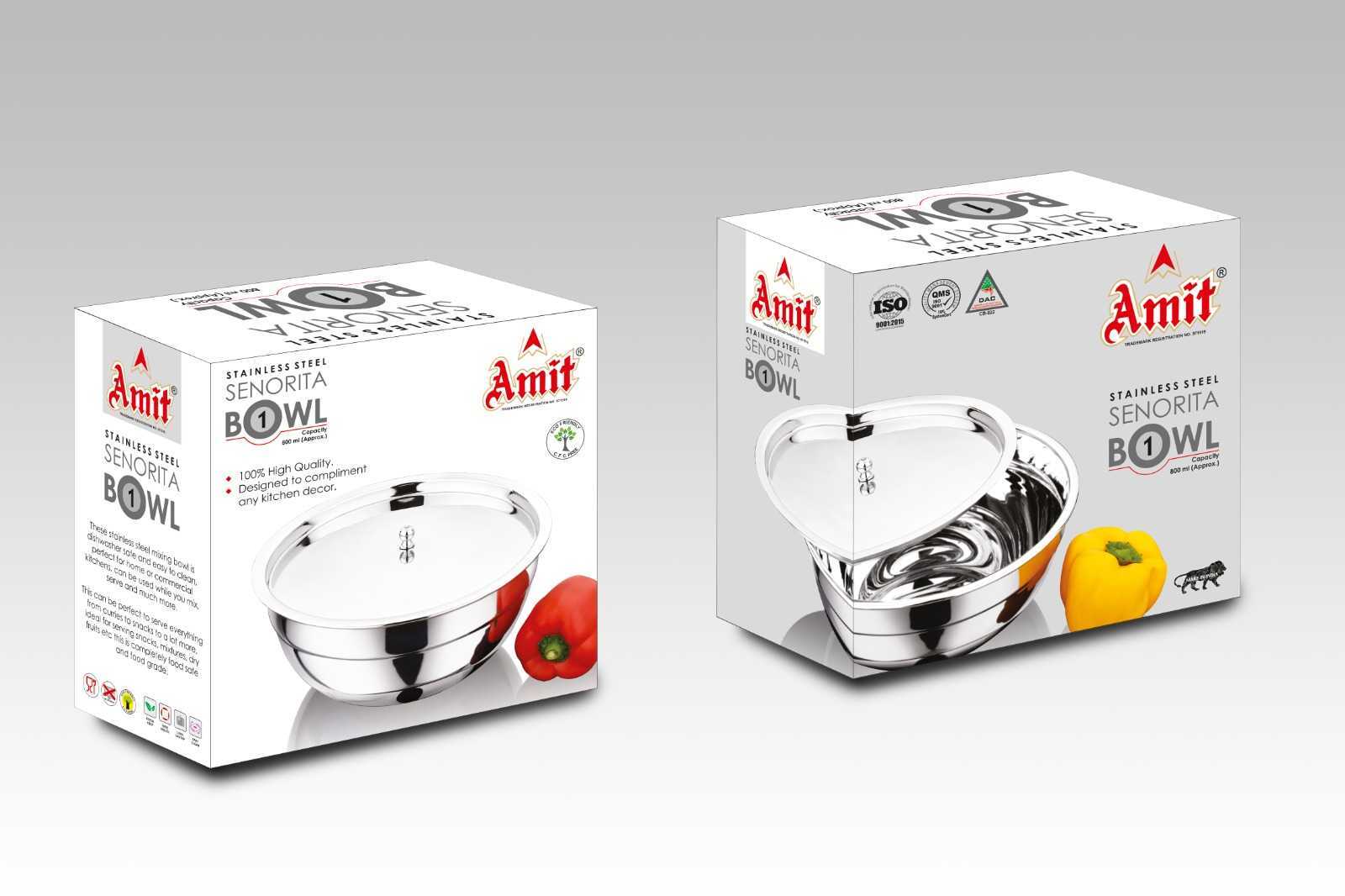 Ss Bowl - Stainless Steel Utensil Set, Silver Finish, Perfect For Gifting & Available In Multiple Sizes