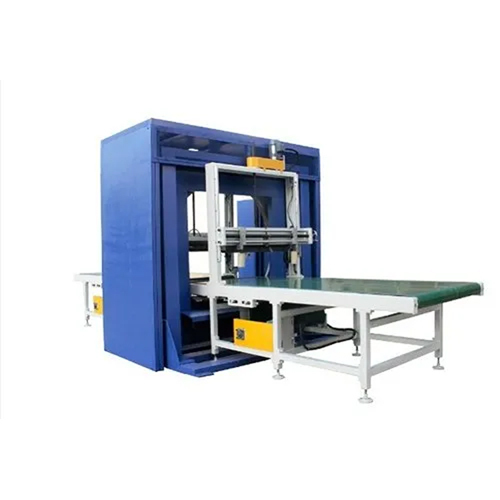 Automatic Window Stretch Wrapping Machine - Color: Blue-white