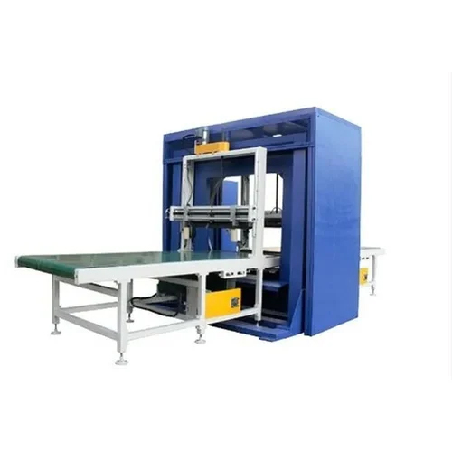Automatic Window Stretch Wrapping Machine - Color: Blue-white