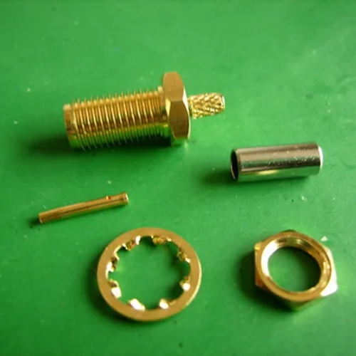 SMA Female Connector For RG 316 Cable - Metal | Industrial Application, High Performance, High Ductability, Robust Mechanical & Electrical Properties