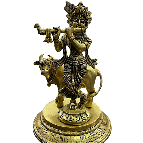 पीतल की कृष्णा प्रतिमा