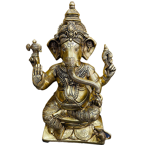 पीतल की गणपति मूर्ती