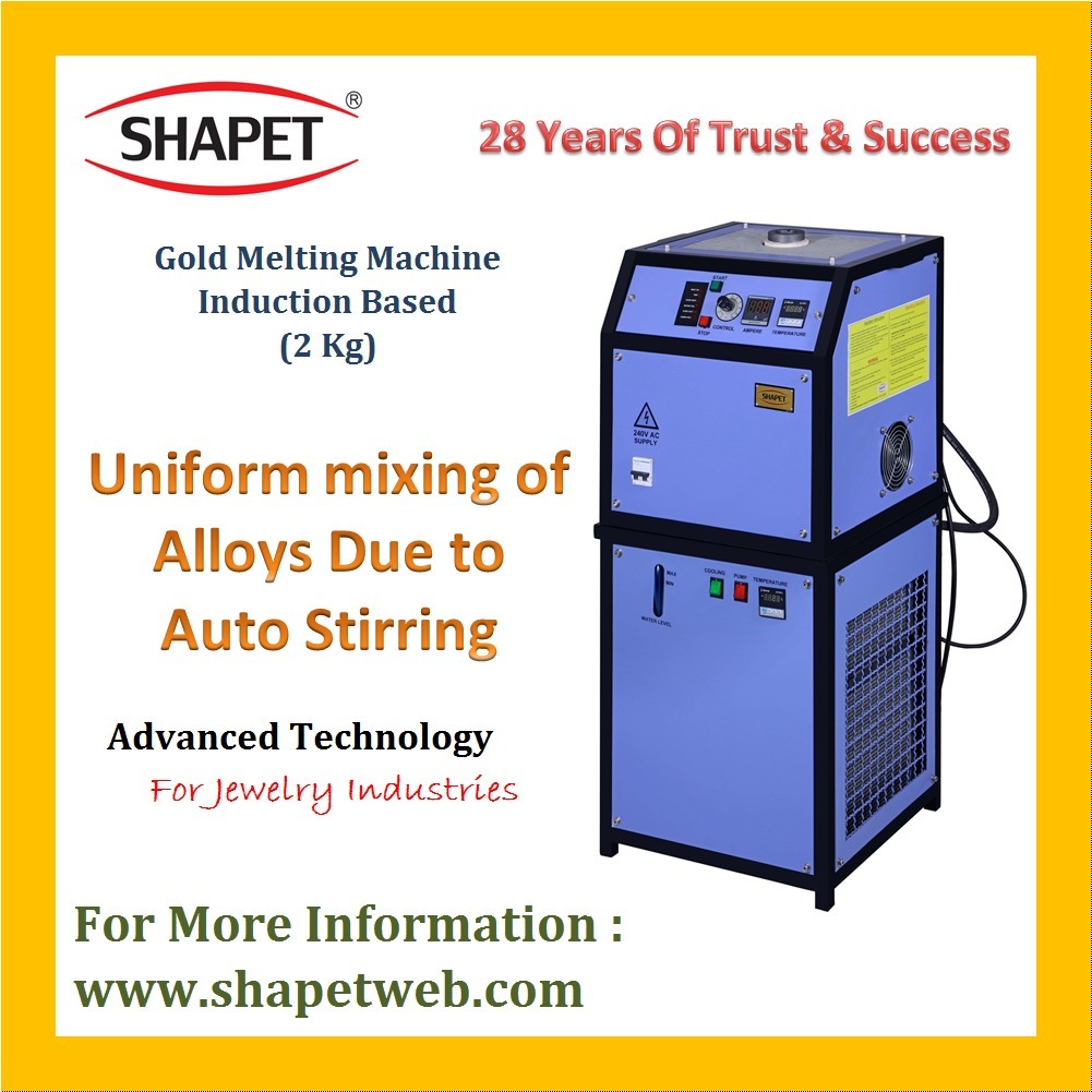 2kg Gold Induction Based Melting Machine - Color: Gray