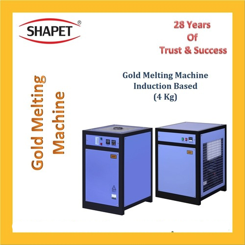 4Kg Gold Induction Based Melting Machine 3 Phase - Color: Gray