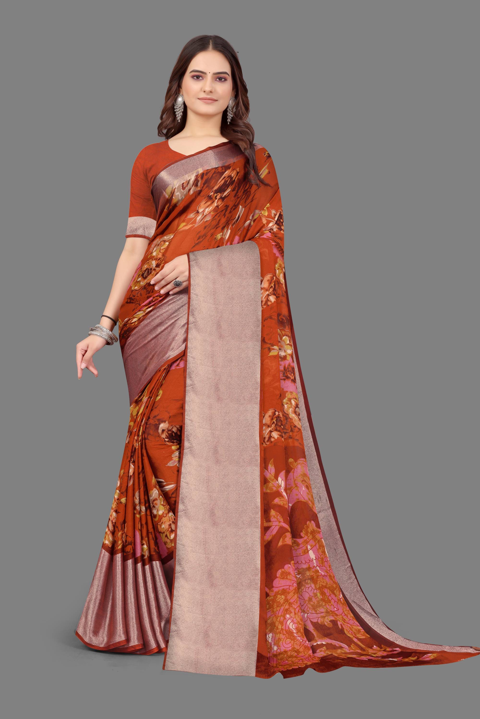 Chiffion Saree