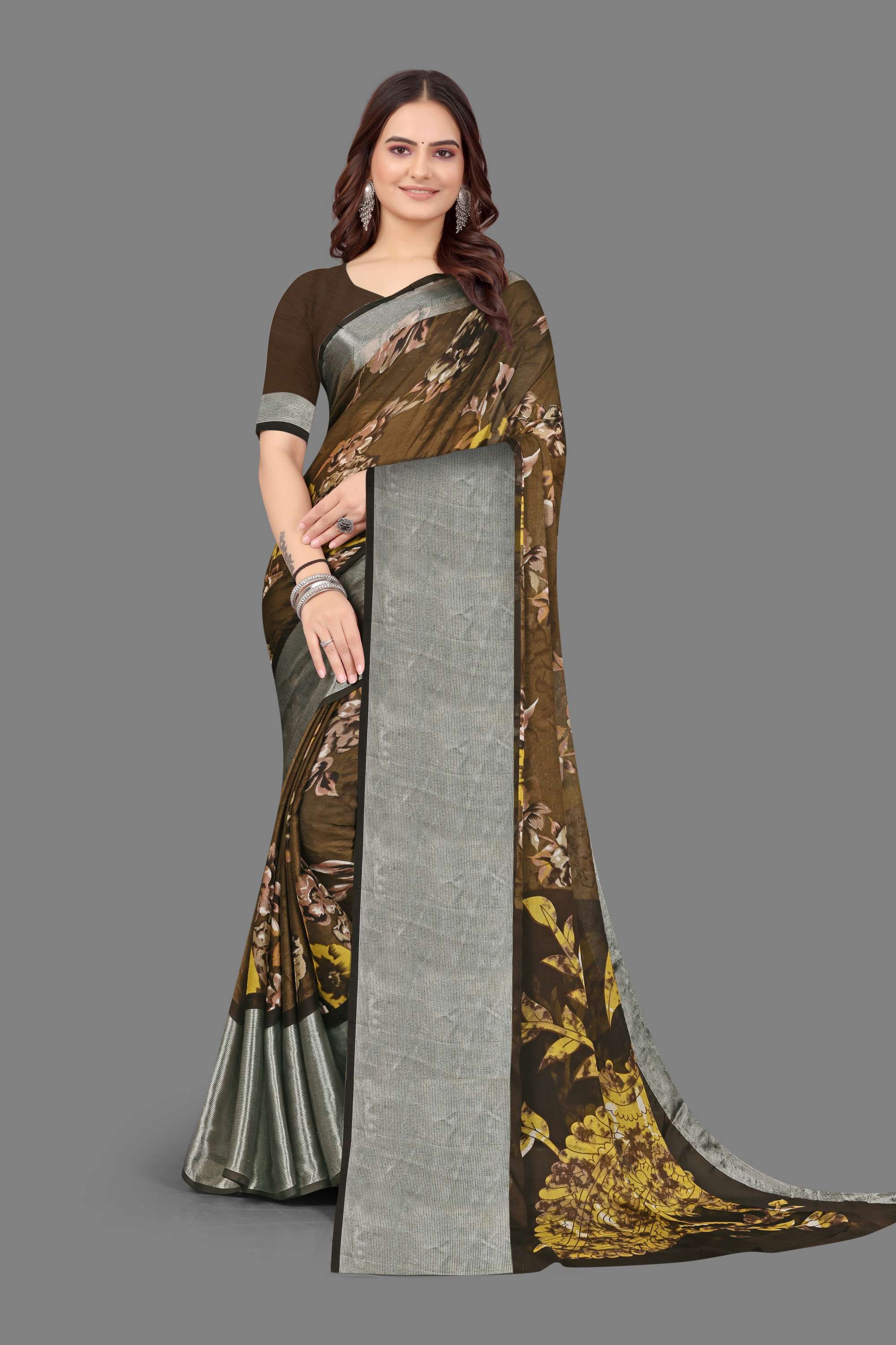 Chiffion Saree
