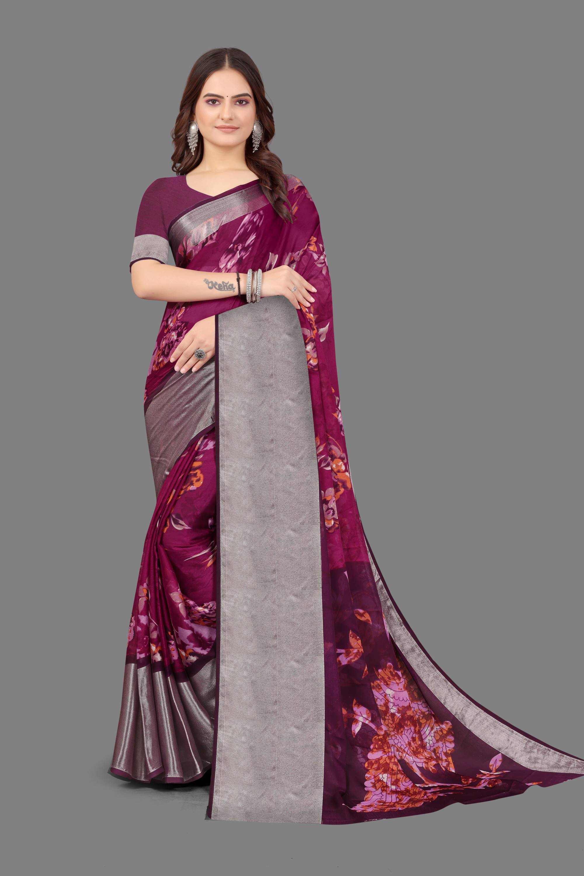 Chiffion Saree