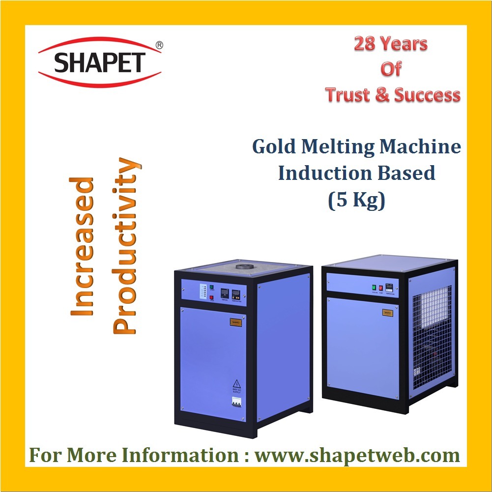 5kg Gold Induction Based Melting Machine 3 Phase - Color: Gray