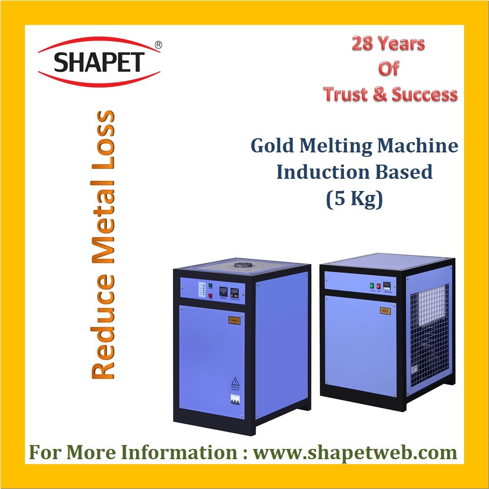5kg Gold Induction Based Melting Machine 3 Phase - Color: Gray