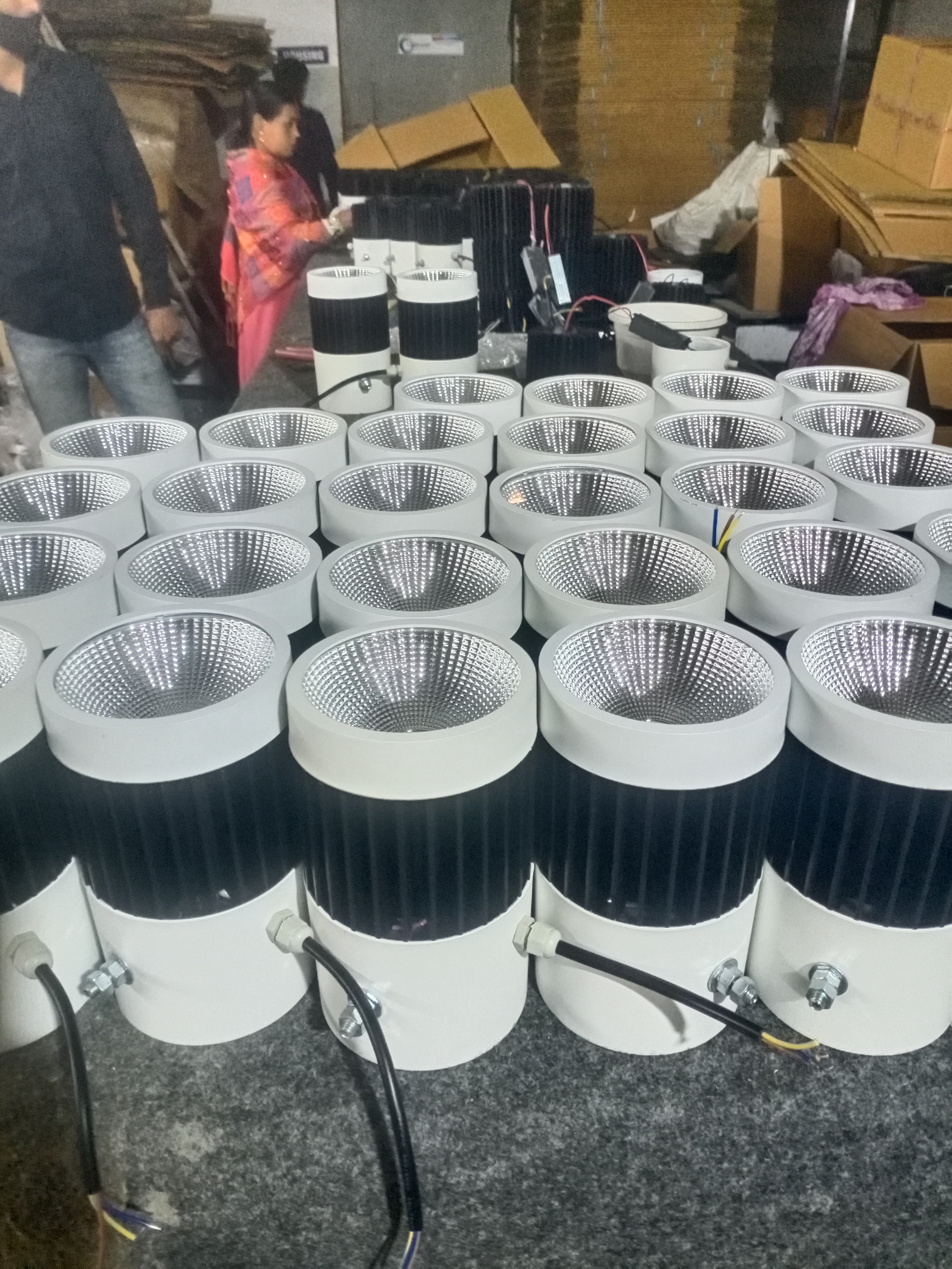Black And White Led Spot Light