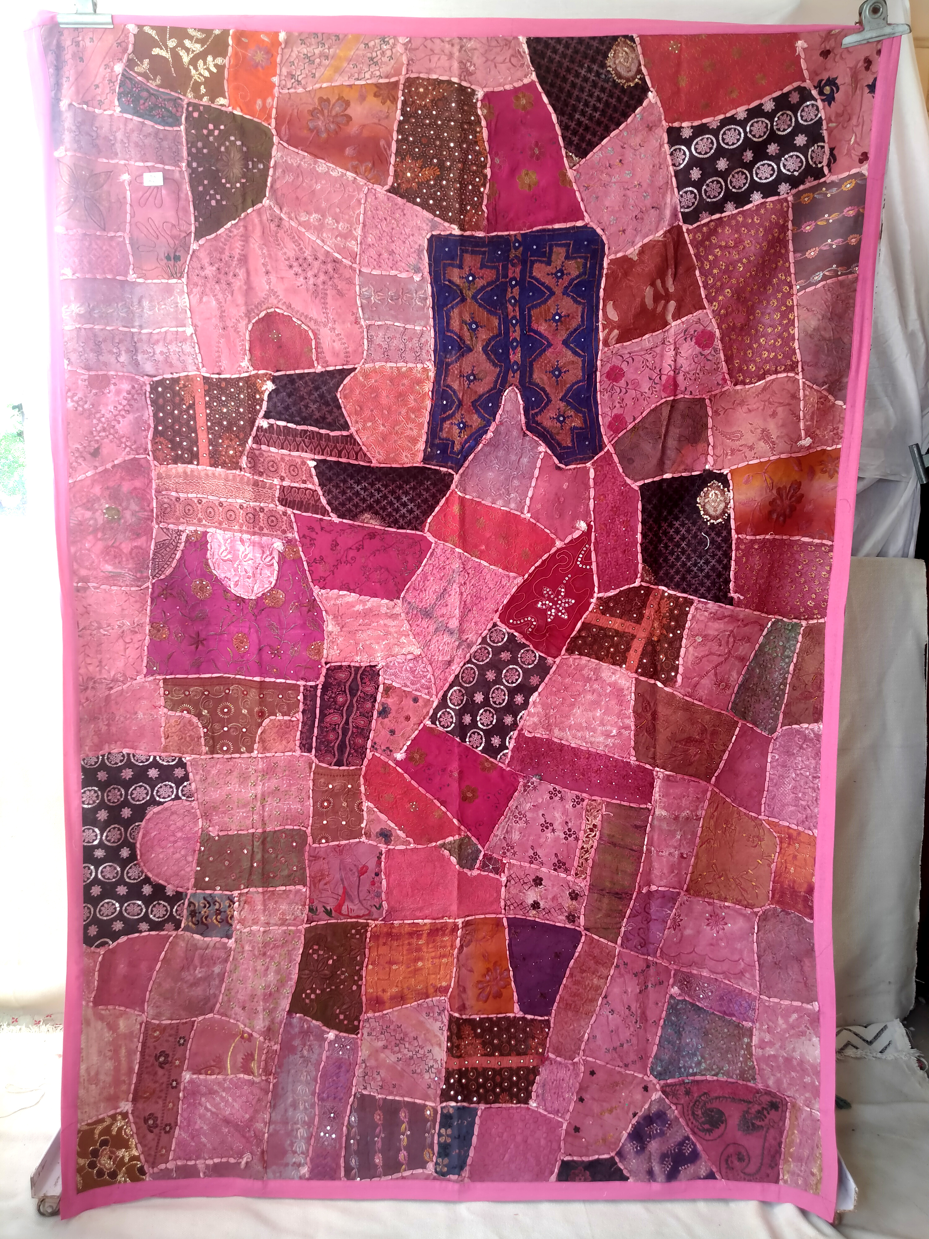 Multi Color Khambadiya Wall Hanging Tapestry