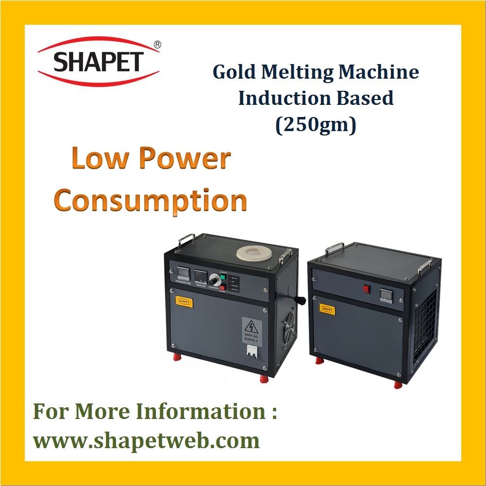 250gm Gold Induction Based Melting Machine - Color: Gray