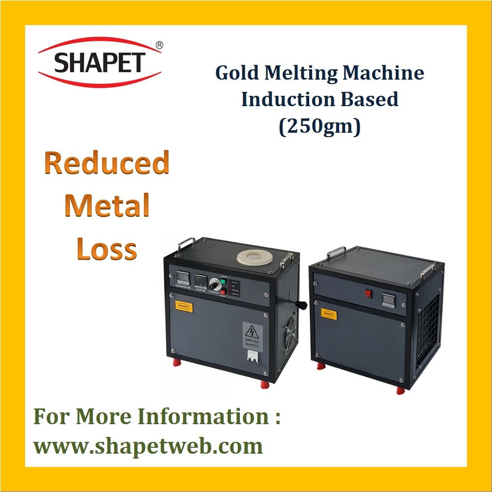 250gm Gold Induction Based Melting Machine - Color: Gray