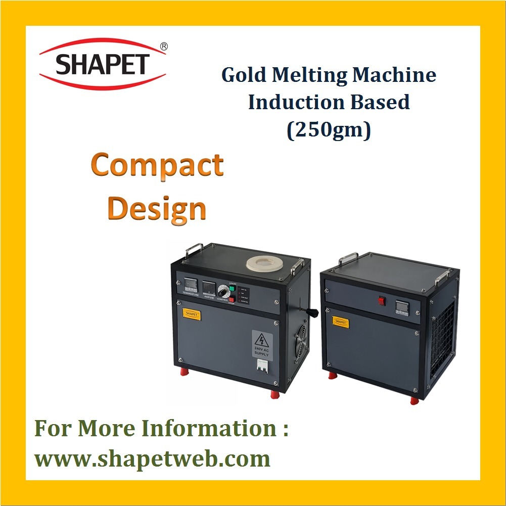 250gm Gold Induction Based Melting Machine - Color: Gray