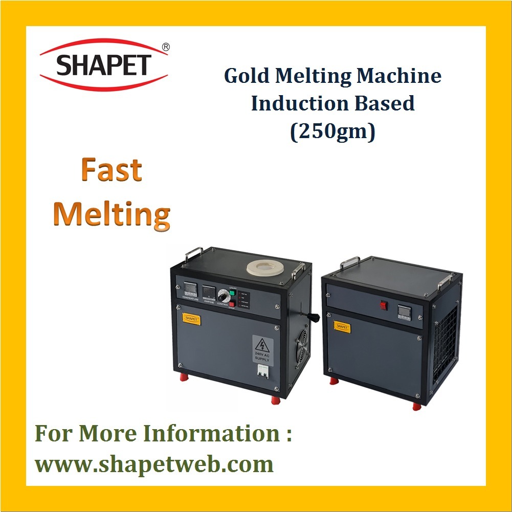 250gm Gold Induction Based Melting Machine - Color: Gray