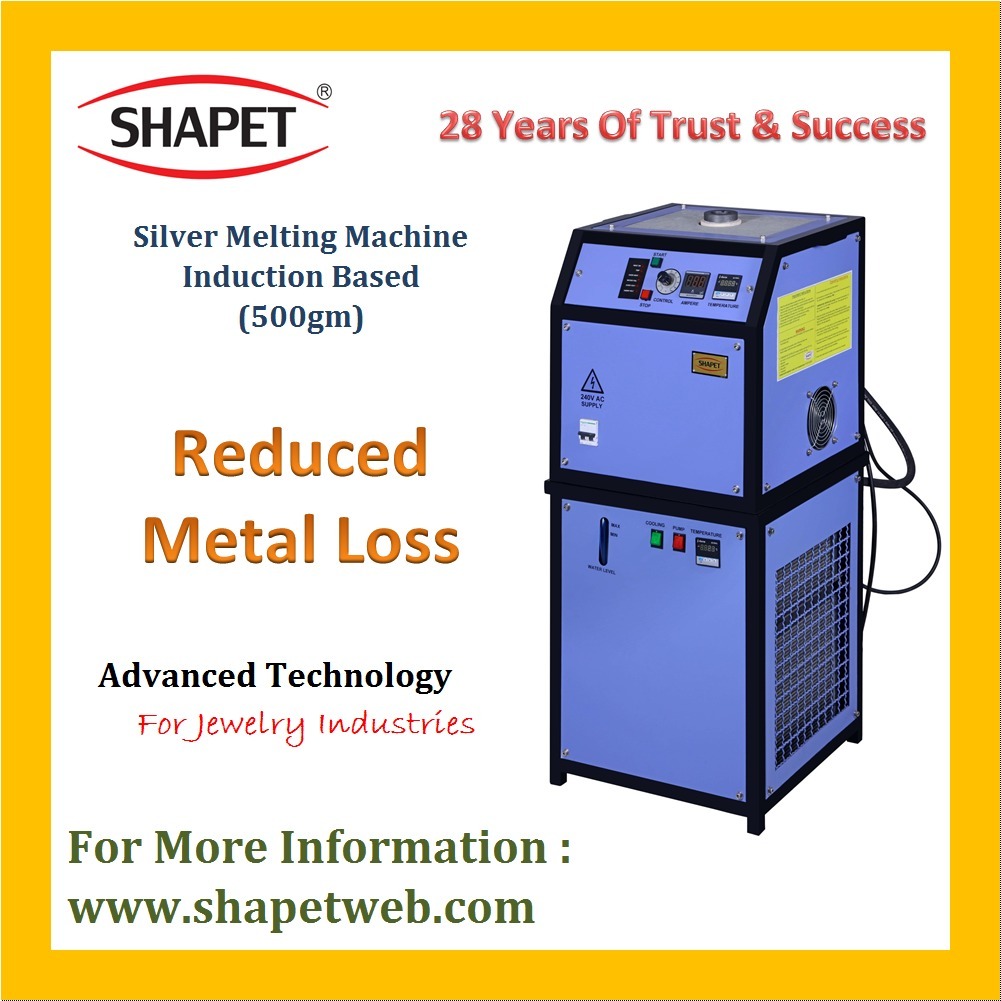 500gm Gold Induction Based Melting Machine - Color: Gray
