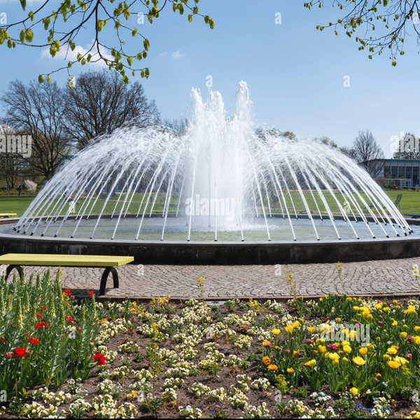 Garden Water Fountain - Color: Yellow