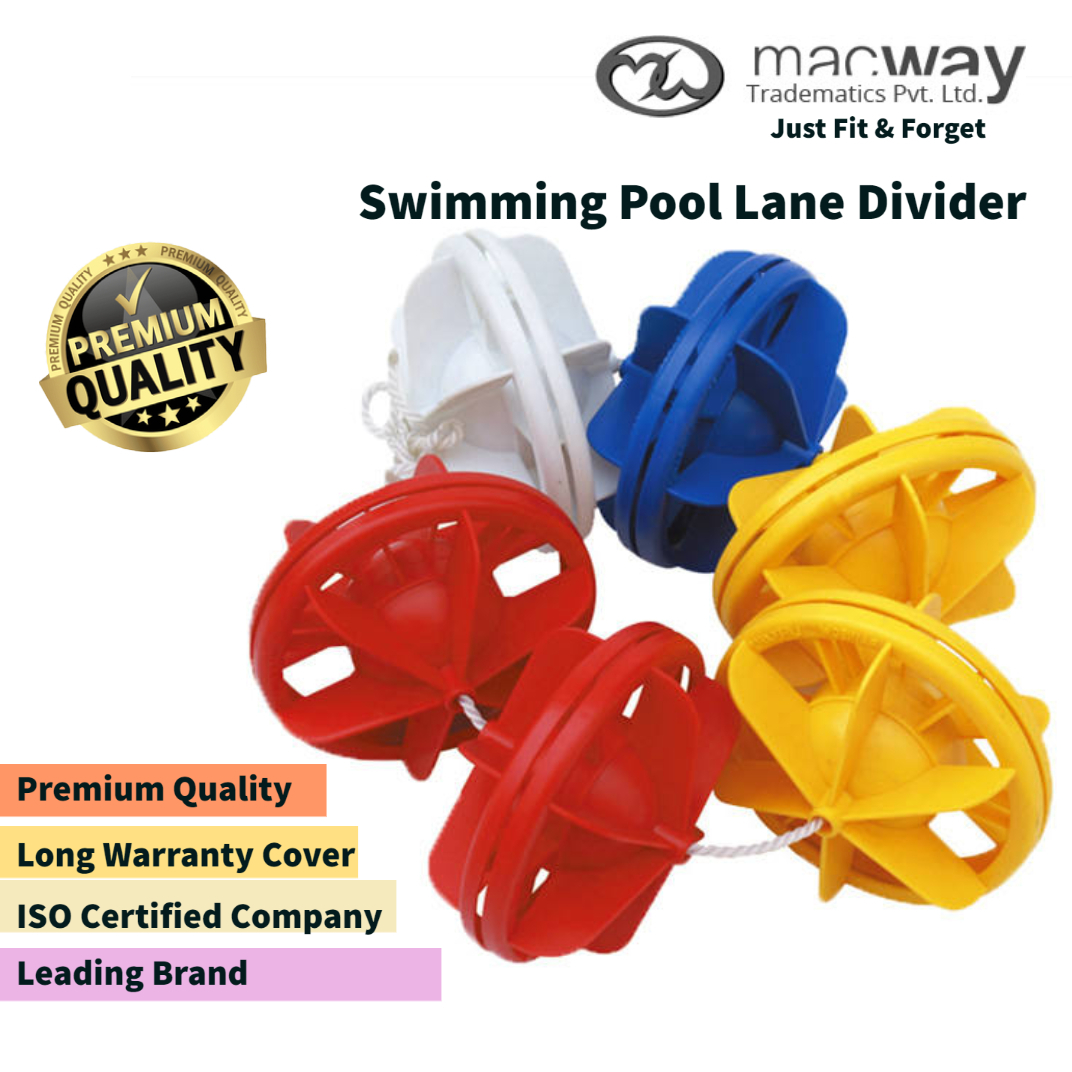 Swimming Pool Lane Divider - Stainless Steel, Various Sizes | Available In Multiple Colors, 1-year Warranty For Swimming Pool Usage