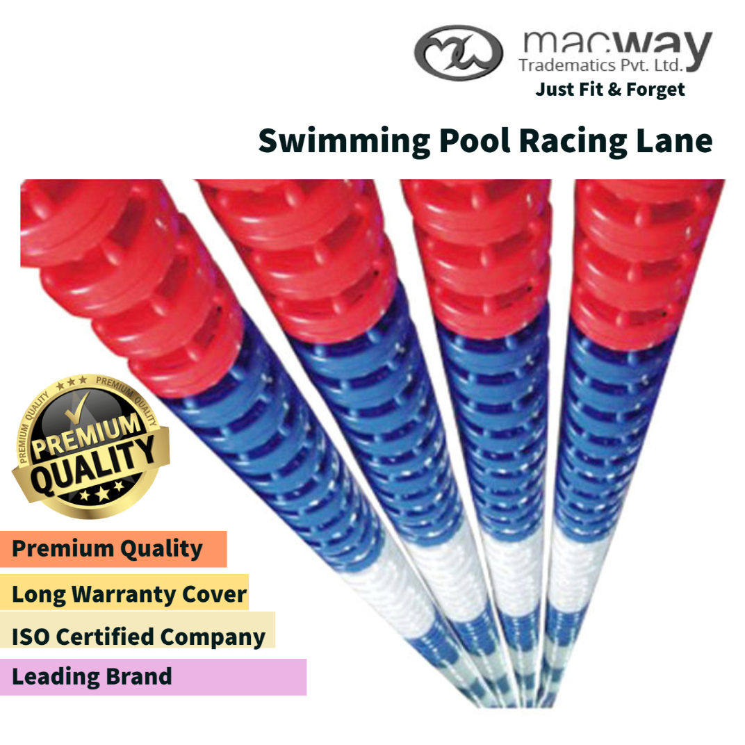 Racing Lane - Plastic Material, Various Sizes For Swimming Pools, Available In Multiple Colors | 1 Year Warranty