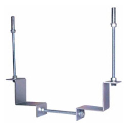 W Support Bracket - Sheet Metal, 30x2 mm & 40x3 mm | Industrial Use, Silver Finish