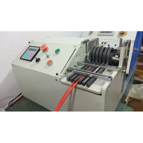 Automatic Fiberglass Sleeve Cutting Machine - Steel, 350x300x300mm, Gray | Automatic Feeding, High Efficiency, Low Noise, One Year Warranty